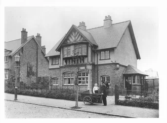 Het postkantoor, Bournville, ca. 1900